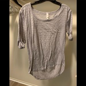 Large gray Xhilaration t-shirt blouse with small Joel cutouts